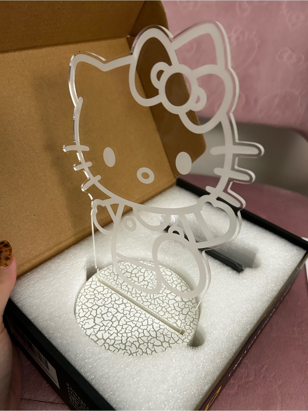 Hello Kitty Instruction Sheet with Pink Accent